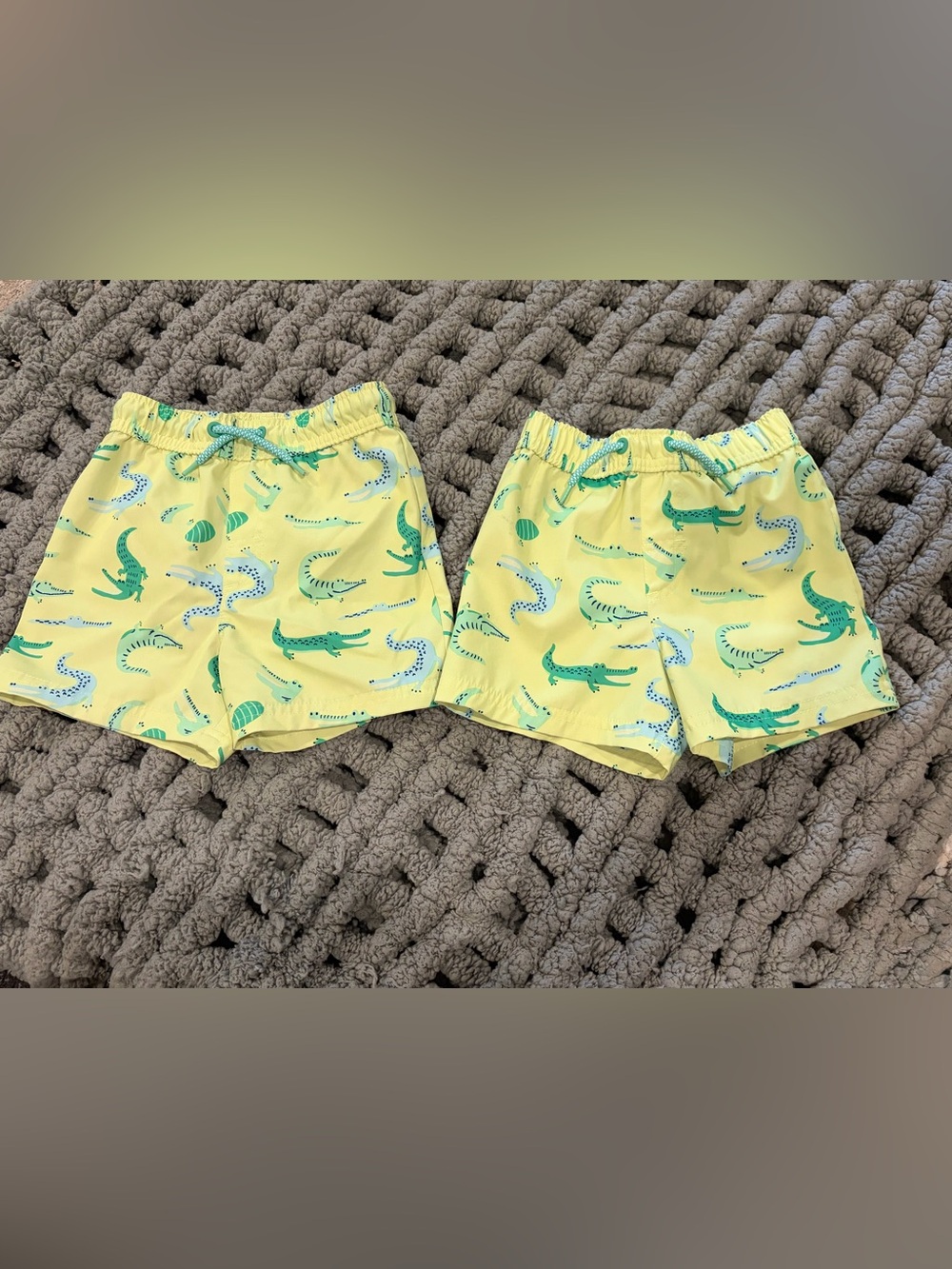 Wonder Nation Toddler Boys Swimming Trunks Set